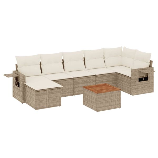 vidaXL Garden Sofa Set Beige
