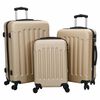 vidaXL Suitcase Set with Lock 3 pcs Champagne 50 x 31 x 78 cm