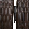 vidaXL Room Divider 6 Panels Brown Poly Rattan