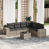 vidaXL Garden Sofa Set Light Grey, Dark Grey