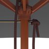 vidaXL Garden Parasol Anthracite Polyester, Laminated bamboo, Hardwood