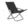 vidaXL Folding Beach Chairs 2 pcs Fabric Black
