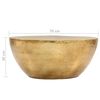 vidaXL Coffee Table Brass Hammered Aluminum Medium Decorative Inlays