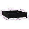 vidaXL Raised Bed Black Polypropylene Medium Durable Planter Box