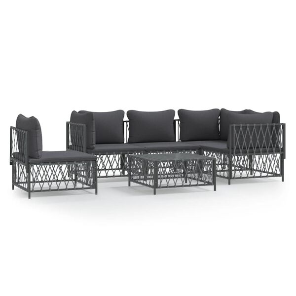 vidaXL Garden Lounge Set Anthracite