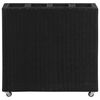 vidaXL Garden Raised Bed Black Poly Rattan Medium