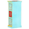 vidaXL Hand Painted Highboard 15.7"x11.8"x35.4" Solid Mango Wood