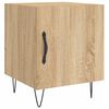 vidaXL Bedside Cabinet Set of 2 Sonoma oak Engineered wood, iron Small