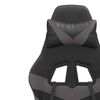 vidaXL Gaming Chair Black and Grey Faux Leather