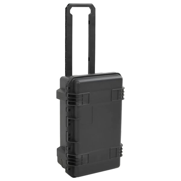 vidaXL Portable Flight Case Black 21.7"x13.8"x8.9" PP