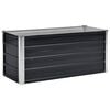 vidaXL Raised Bed Anthracite Galvanized steel 39.4 x 15.7 x 17.7 in