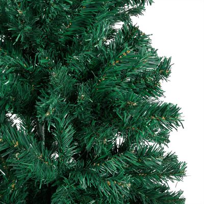 vidaXL Artificial Pre-lit Christmas Tree with Ball Set Green 82.7" PVC