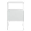 vidaXL Side Table White 21.7"x14.2"x23.4" Engineered Wood