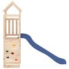 vidaXL Outdoor Playset Natural wood and blue Solid pine Large Durable