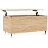 vidaXL Coffee Table Sonoma oak Engineered wood Medium Height-Adjustable