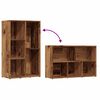 vidaXL Book Cabinet Old wood Engineered wood Medium Book Cabinet