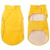 vidaXL Dog Raincoat Yellow Polyester L Water-resistant materials
