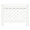 vidaXL Radiator Cover White 44.1"x7.5"x32.1" MDF