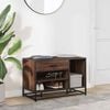 vidaXL Shoe Bench Brown Oak Engineered Wood Compact Shoe Bench