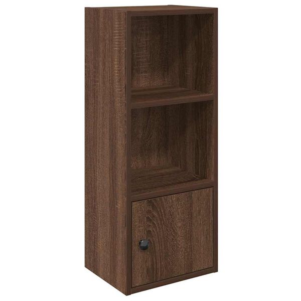 vidaXL Bookcase Brown Oak Engineered Wood Standard Bookcase