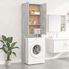 vidaXL Washing Machine Cabinet Concrete Grey 25.2x10.0x74.8"