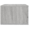 vidaXL Wall-mounted Bedside Cabinet Gray Sonoma Engineered Wood Medium