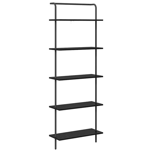 vidaXL Bookshelf Black oak 60 x 24 x 168 cm Engineered wood