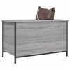 vidaXL Storage Bench Grey Sonoma Engineered wood, Metal Medium