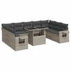 vidaXL Garden Sofa Set Light grey, Dark grey