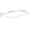 vidaXL Table Top Natural wood grain Solid mango wood 39.4 x 23.6 in