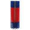 vidaXL Cattle Brushes Red and Blue 20 x 9 x 50 cm Plastic and Steel