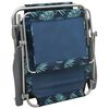 vidaXL Outdoor Sunbed Leaf print Steel frame One size Foldable