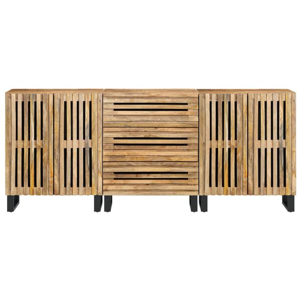vidaXL Sideboard Brown Solid Mango Wood Medium Sideboard Rectangular