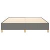vidaXL Box Spring Bed Frame Dark Gray California King Fabric (US Only)