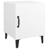 vidaXL Bedside Cabinet Set of 2 White Engineered wood