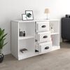 vidaXL Sideboard White Engineered Wood 41.1 x 14.0 x 26.6 in Sideboard