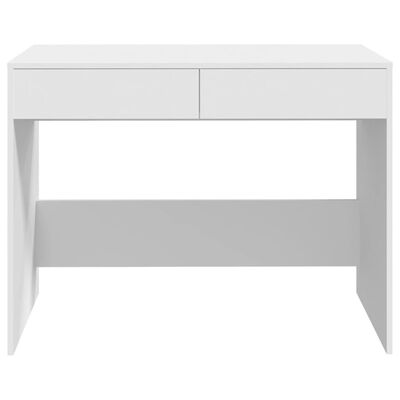 vidaXL Desk White 39.8"x19.7"x30.1" Engineered Wood