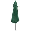 vidaXL Garden Parasol Green Polyester, Metal Large Tiltable