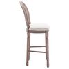 vidaXL Bar Chair Set of 2 Cream white