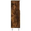 vidaXL Bathroom Cabinet Smoked oak Engineered wood Tall Bathroom Cabinet
