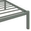 vidaXL Bed Frame Gray Metal Full Durable Bed Frame Rectangular