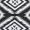 vidaXL Outdoor Rug ARAKIL black pattern 118.1" x 157.5" PP