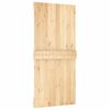 vidaXL Sliding Door with Hardware Set 37.4x82.7" Solid Wood Pine