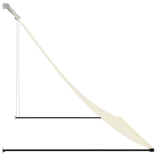 vidaXL Retractable Awning Cream 78.7"x59.1" Fabric and Steel