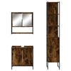 vidaXL Bathroom Furniture Set Smoked Oak