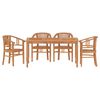 vidaXL Garden Dining Set Teak Solid Teak wood Sturdy Garden Dining Set