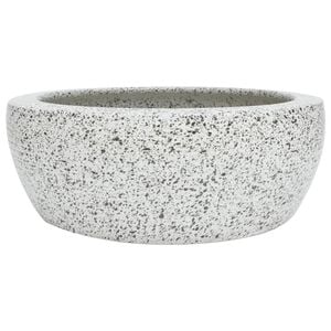 vidaXL Countertop Basin Grey Round Φ16.1x5.5" Ceramic