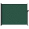 vidaXL Retractable Side Awning Dark green