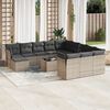 vidaXL Garden Sofa Set Grey, Dark Grey