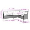 vidaXL Garden Sofa Grey